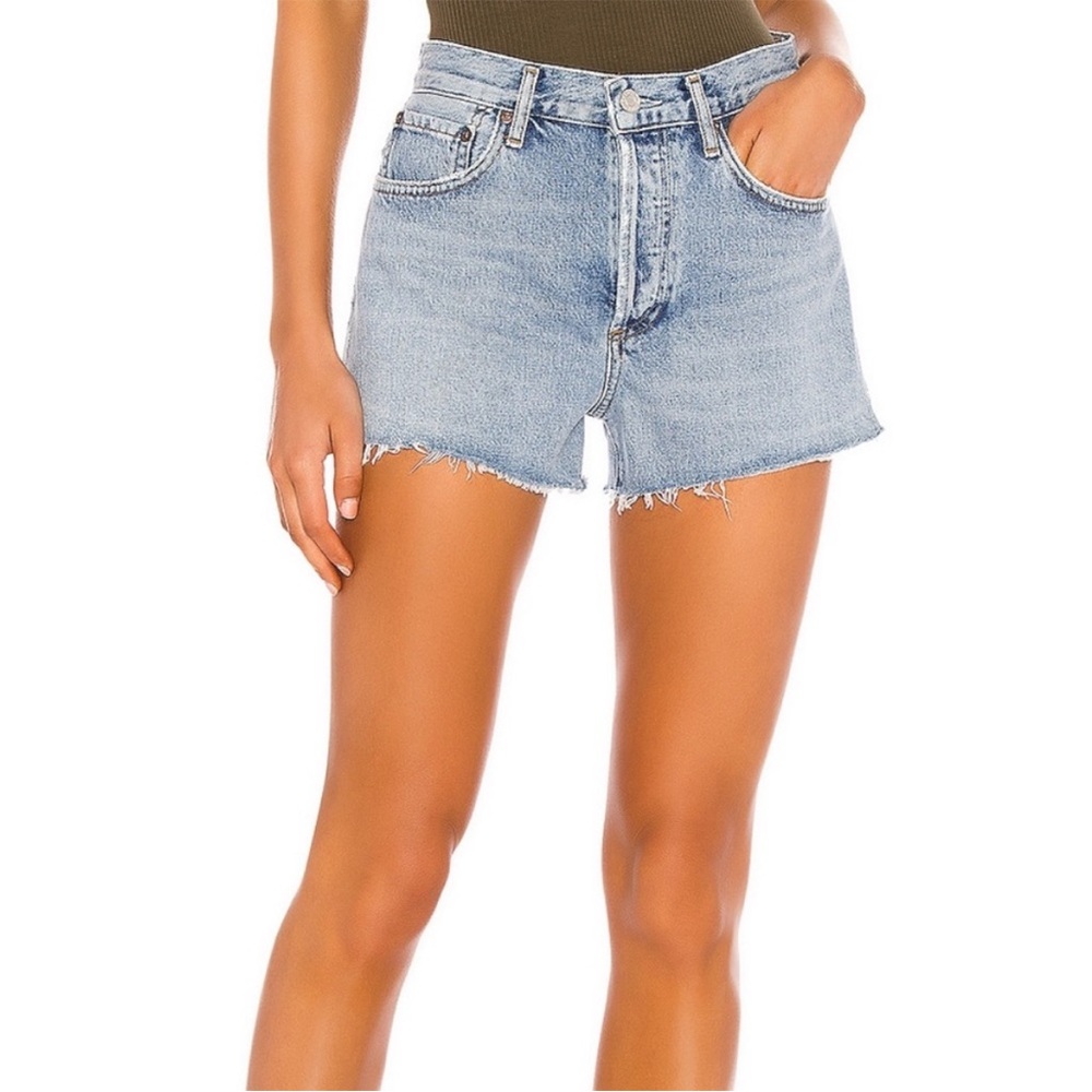 Agolde Parker Vintage Cut Off Short in Riptide 24